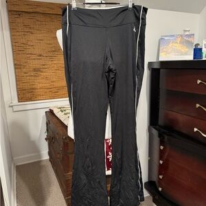 Black Athletic Pants with White Trim